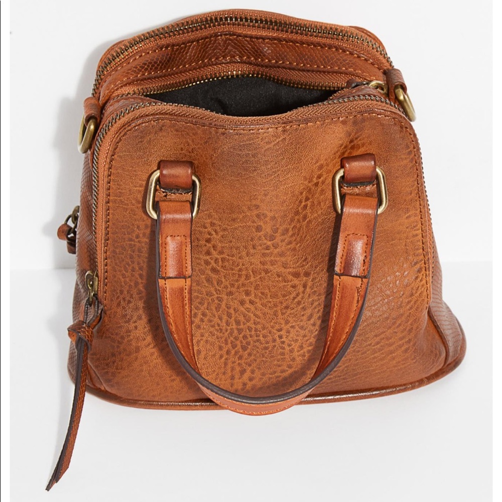 Free People Charlotte Top Handle Crossbody Tan